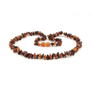 שרשרת ענברים בשני גוונים